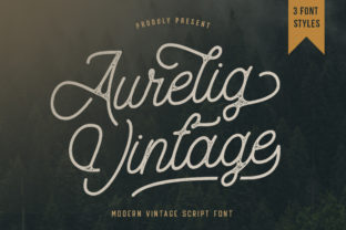 Aurelig Vintage Font for Small Business Branding