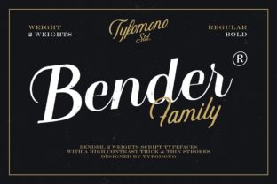 Bender: A Playful Script Font for Editorial Design