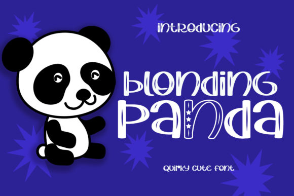 Blonding Panda: A Playful Typeface for Cute Brands