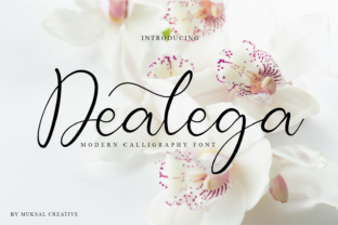 Dealega: A Handwritten Font for Elegant Branding