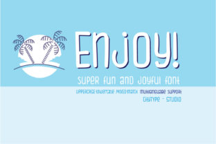 Enjoy: A Playful Script Amp Font for Campaigns