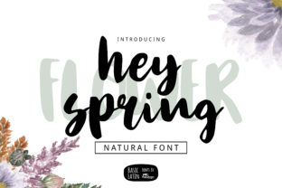 Hey Spring: A Gentle Script Font for Editorial Design