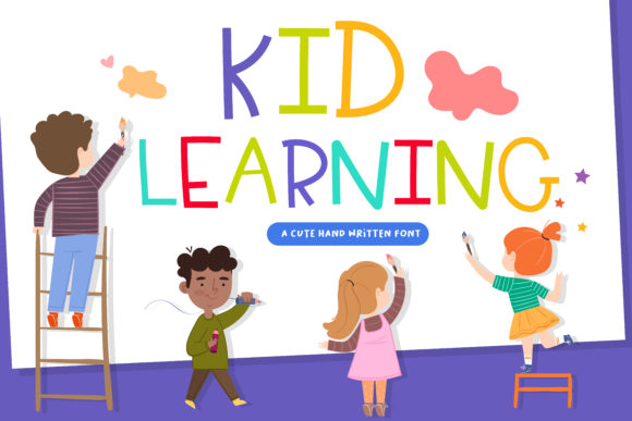 Kid Learning: A Playful Handwritten Font for Editorial Design