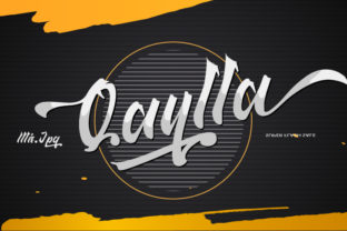 Qaylla: A Retro Script Font for Editorial Impact