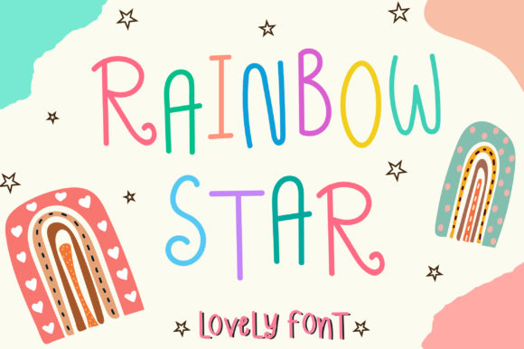 Rainbow Star Font: A Whimsical Typeface for Makers