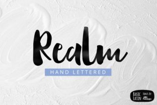 Realm Typeface: A Bouncy Script for Editorial Design