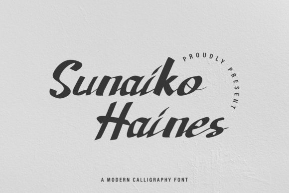 Sunaiko Haines Font for Handmade Creators