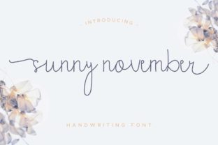 Sunny November Font: A Playful Script for Elegant Branding